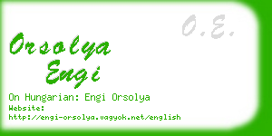 orsolya engi business card
